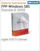 T72-02654 - Software FPP Microsoft Windows Small Business Server [SBS] Standard 2008 Ingls DVD 5 Clientes FPP (Full)