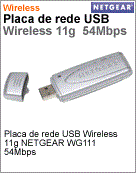 WG111 - Adaptador de rede USB Wireless 11g NETGEAR WG111 54Mbps