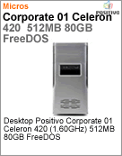 101831 - Desktop-PC Positivo Corporate 01 Intel Celeron 420 (1.60GHz) 512MB 80GB FreeDOS