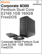 102504 - Desktop-PC Positivo Corporate M300 Intel Pentium Dual-Core E2160 (1.80GHz) 1GB 160GB FreeDOS