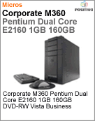 102505 - Desktop-PC Positivo Corporate M360 Intel Pentium Dual-Core E2160 (1.80GHz) 1GB 160GB DVD-RW Vista Business