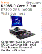 103622 - Desktop-PC Positivo Corporate N6085-R Intel Core 2 Duo E7300 (2.66GHz) 2GB 160GB Vista Business Reversvel