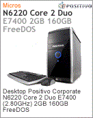 103962 - Desktop-PC Positivo Corporate N6220 Intel Core 2 Duo E7400 (2.80GHz) 2GB 160GB FreeDOS