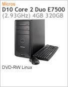 1302233 - Desktop-PC Positivo D10 Intel Core 2 Duo E7500 (2.93GHz) 4GB 320GB DVD-RW Linux