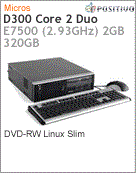 1302250 - Desktop-PC Positivo D300 Intel Core 2 Duo E7500 (2.93GHz) 2GB 320GB DVD-RW Linux Slim
