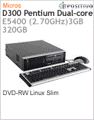 1302254 - Desktop-PC Positivo D300 Intel Pentium Dual-Core E5400 (2.70GHz)3GB 320GB DVD-RW Linux Slim