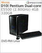 1302633 - Desktop-PC Positivo D10I Intel Pentium Dual-Core E5500 (2.80GHz) 2GB 320GB DVD-RW Linux