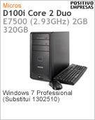 1302645 - Desktop-PC Positivo Master D100i Intel Core 2 Duo E7500 (2.93GHz) 2GB 320GB Windows 7 Professional (Substitui 1302510)