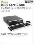 1302834 - Desktop-PC Positivo Master D300 Intel Core 2 Duo E7500 (2.93GHz) 2GB 320GB DVD-RW Linux SFF/Torre