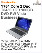 200282 - Notebook Positivo Y764 Intel Core 2 Duo T5450 (1.67GHz) 1GB 160GB 14.1