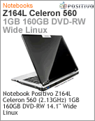 200440 - Notebook Positivo Z164L Intel Celeron 560 (2.13GHz) 1GB 160GB DVD-RW 14.1