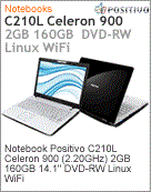 200712 - Notebook Positivo C210L Intel Celeron 900 (2.20GHz) 2GB 160GB 14.1