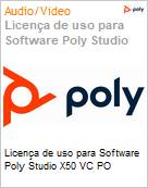 Licena de uso para Software Poly Studio X50 VC PO  (Figura somente ilustrativa, no representa o produto real)