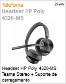 Headset HP Poly 4320-MS Teams Stereo + Suporte de carregamento (Figura somente ilustrativa, no representa o produto real)