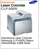 CLP-600N - Impressora Laser Colorida Samsung CLP-600n 20ppm 2400x600dpi 32MB Rede