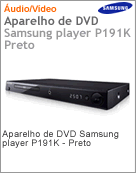 DVD-P191K/XAZ - Aparelho de DVD Samsung player P191K - Preto