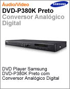 DVD-P380K/XAZ - DVD Player Samsung DVD-P380K Preto com Conversor Analgico Digital