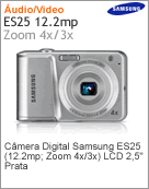 EC-ES25ZZVASBR - Cmera Digital Samsung ES25 (12.2mp; Zoom 4x/3x) LCD 2.5