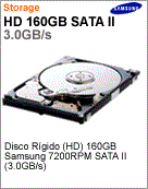HD160JJ/SRA - Unidade de Disco Rgido (HD) 160GB Samsung 7.200 rpm SATA 2 (3.0 GBps)