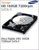 HD161HJ/SRA - Unidade de Disco Rgido (HD) 160GB Samsung 7.200 rpm SATA 2
