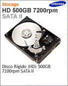 HD502IJ - Unidade de Disco Rgido (HD) 500GB Samsung 7.200 rpm SATA 2