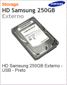 HX-MU025DA/AA2 - Unidade de Disco Rgido (HD) Externo 250GB Samsung USB Preto