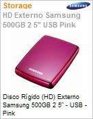 HX-MU050DA/AA7 - Unidade de Disco Rgido (HD) Externo 500GB Samsung 2 5" USB Pink