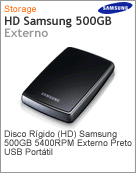 HX-MU050DA/CA2 - Unidade de Disco Rgido (HD) Externo 500GB Samsung 5.400 rpm Preto USB Porttil