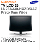LN26A330J1XZD/XAZ - Televiso 26 LCD Samsung LN26A330J1x ZD/XAZ Preto