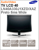 LN40A330J1XZD/XAZ - Televiso 40" LCD Samsung LN40A330J1x ZD/XAZ Preto