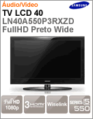 LN40A550P3RXZD/XAZ - Televiso 40" LCD Samsung LN40A550P3RXZD/XAZ Full HD Preto