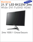 LS22B5HVFHLZD - Monitor 21,5" LED Samsung BX2250 1920x1080 2ms 1000:1 Cinza Escuro Wide DVI HDMI Full HD