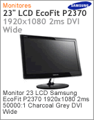 LS23EFHKFVLZD - Monitor 23" LCD Samsung EcoFit P2370 1920x1080 2ms 50000:1 Charcoal Grey DVI Wide