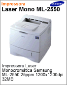 ML-2550/XAA - Impressora Laser Samsung ML-2550 25ppm 1200x1200dpi 32MB