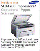 SCX-4200L/XAZ - Impressora Multifuncional Laser Samsung SCX-4200 (Impresso / Cpia: 19ppm; Scanner) Substitui a SCX-4100