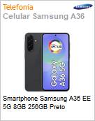 Smartphone Samsung A36 EE 5G 8GB 256GB Preto  (Figura somente ilustrativa, não representa o produto real)