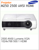 SP2503XWX/ZA - Projetor Samsung M250 2500 ANSI Lumens 1024x768 XGA 500:1 HDMI (DataShow/Retroprojetor)