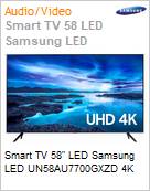 Smart TV 58 LED Samsung LED UN58AU7700GXZD 4K  (Figura somente ilustrativa, no representa o produto real)