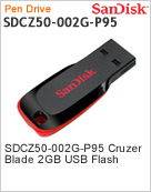 SDCZ50-002G-P95 - PenDrive 2GB SanDisk P95 Cruzer Blade USB Flash