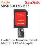 SDSDQ-032G-P36A - Carto de memria 32GB SanDisk P36A microSDHC com Adaptador
