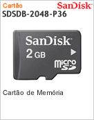 SDSDQM002G-B35A-2G - Carto de memria 2GB SanDisk B35A 2G microSD MemoryCard com Adaptador SD