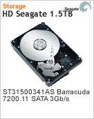 ST31500341AS - Unidade de Disco Rgido (HD) 1.5TB Seagate Barracuda 7200.11 ST31500341AS SATA 3 GBps
