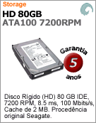 ST380011A - Unidade de Disco Rgido (HD) 80GB Seagate Barracuda ST380011A Ultra ATA100 7.200 rpm
