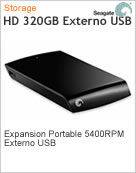 ST903204EXA101-RK - Unidade de Disco Rgido (HD) Externo Porttil 320GB Seagate Expansion Portable 5.400 rpm USB