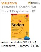 Antivrus Norton 360 Plus 1 Dispositivo 12 meses ESD IS  (Figura somente ilustrativa, no representa o produto real)