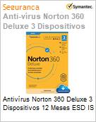 Antivrus Norton 360 Deluxe 3 Dispositivos 12 Meses ESD IS  (Figura somente ilustrativa, no representa o produto real)