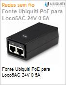 Fonte Ubiquiti PoE para Loco5AC 24V 0 5A (Figura somente ilustrativa, no representa o produto real)