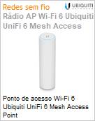 Ponto de acesso Wi-Fi 6 Ubiquiti UniFi 6 Mesh Access Point  (Figura somente ilustrativa, no representa o produto real)