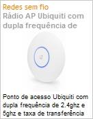 Ponto de acesso Ubiquiti com dupla frequncia de 2.4ghz e 5ghz e taxa de transferncia  (Figura somente ilustrativa, no representa o produto real)