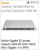 Switch Gigabit 52 portas Ubiquiti USW-48 UniFi Gen2 (48 x Gigabit; 4 x SFP) Gerencivel L2  (Figura somente ilustrativa, no representa o produto real)